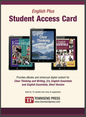 English Plus (inc English Essentials; English Essentials, Short Version, 2/e; Clear Thinking and Writing, 2/e)