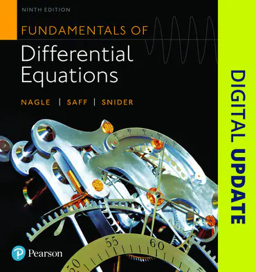 Fundamentals of Differential Equations, 9e (MyLab)